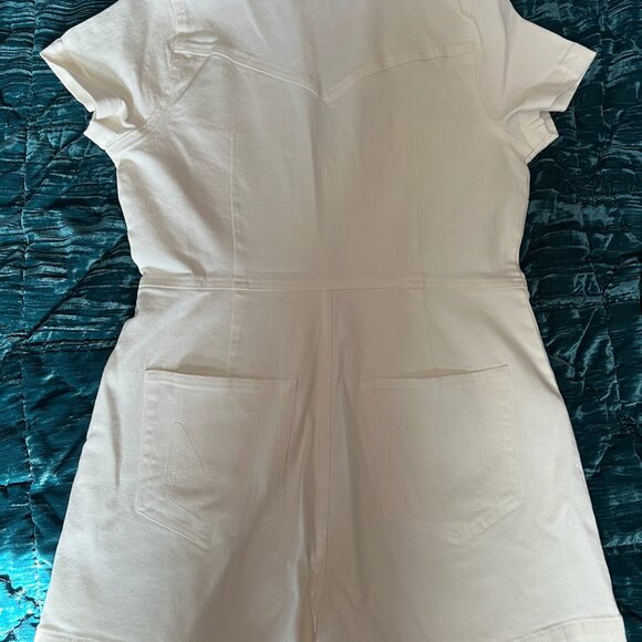 Show Me Your MuMu - Ranch Romper in Pearly White - Picture 3 of 4